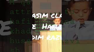 M Qasim attribute to hafiz molana khaim hussain razvi sb at pak Cambridge school kotla