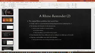 Bruno Voisin: Evolution of the Rhino Trading Strategy 20210420