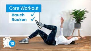 10 Minuten Core Workout  Stärke Bauch & Rücken mit diesen Übungen!