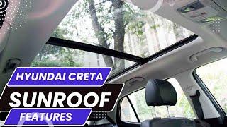 HYUNDAI CRETA SUNROOF FEATURES | SAFETY AND USES |  #creta #hyundai #hyundaicreta #sunroof #feature