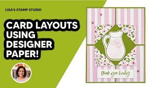 Create This Easy Card Making Layout Using Designer Paper