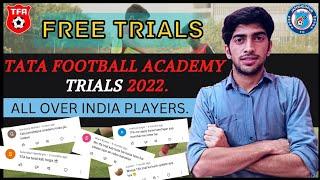 TATA Football Academy [TFA] Trials 2022  // Football Trials In India 2022  // KHUSH VATS 