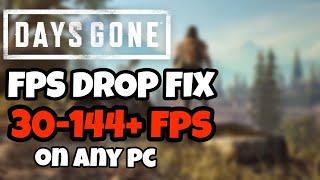 Days Gone Fps Drop and Boost Fps on Low End PC (Days Gone Fps Boost PC) | Days gone lag fix