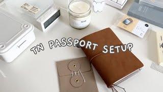 traveler's notebook passport setup ️ travel diary ️