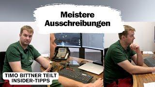 Timo im Büro: Thema Ausschreibungen