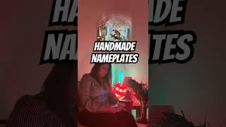 HANDMADE NAMEPLATES | RESIN ART | RESIN & DECOUPAGE #viralvideo #shorts #shortsvideo #viralart