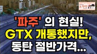 인천 김포 일산까지 제쳤다? GTX 개통했는데 거래 없는 파주 운정신도시! 15억 간 동탄 처럼 7억인 파주는 왜 당장 안 오르나? 투기꾼들의 분노. 부동산 아파트 노가다 노비