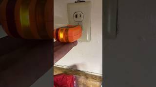 Replacing an outlet next to a kitchen sink. #HandsomeOrHandy. ￼
