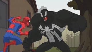 Spectacular Spider-Man (2008) Spider-Man vs Venom backyard fight