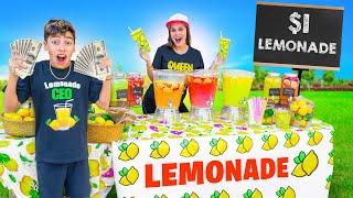 We Opened a Lemonade Stand To Raise MONEY!! 