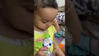 10 month baby Tutu bhau eating aloo Paratha very cute must watch