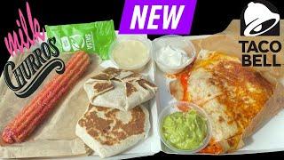 Taco Bell: Steak & Queso Crunchwrap Sliders, Caliente Cantina Chicken Quesadilla, Milk Bday Churros