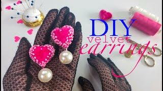 Glam Up with Velvet: Create Your Own Couture Earrings.Velvet Dreams: Crafting Elegant DIY Earrings