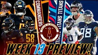 WEEK 13: COMMANDERS VS TITANS! WSH NEEDS THIS WIN FOR MOMENTUM!! | BALLIN IN BURGUNDY EP. 118