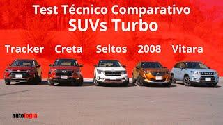 Tracker, Creta, Seltos, 2008, Vitara - Test técnico Comparativo SUVs Turbo