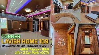 Corner 4BHK Triplex Lavish Home with Lift for sale in Banashankari Bengaluru