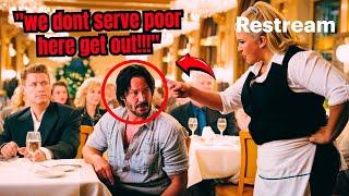 Waiter insulted Keanu Reeves in a luxury restaurant, Not Knowing He Owns the restaurant