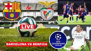 Barcelona vs Benfica 3-1 Live Stream Champions League UCL Football Match Score Highlights FC Vivo