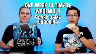 Unboxing One Week Ultimate Werewolf - Hidden Identity Board Game