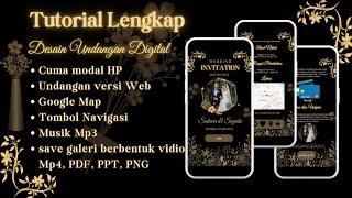 TUTORIAL LENGKAP Membuat UNDANGAN DIGITAL dari HP ANDROID | TUTORIAL CANVA 2023