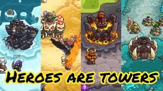 The heroes are actually Towers #kingdomrush #newgame #newupdate #alliance #applearcade #games