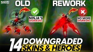 14 SKINS AND HEROES THAT GOT DOWNGRADED AFTER REVAMP!