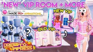 190+ POSES, 45+ HAIRS, *NEW* VIP room SNEAK PEEK + more! | Dress To Impress Roblox