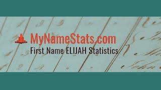 How popular is the name Elijah video