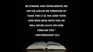 #thebestnews   Be strong and courageous, for God is with you!!!