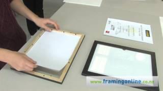 How to frame a picture: without a mat