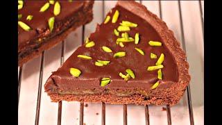 تارت شکلات و پسته / یکی از شیک ترین و خوشمزه ترین تارت های دنیا / Chocolate Pistachio Tart (EN SUB)