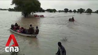 Flood rescue operations under way in Pakistan