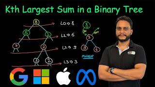 Kth Largest Sum in a Binary Tree | Leetcode 2583