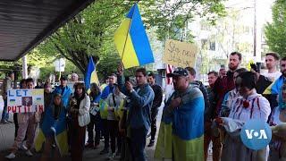 Protests at Seattle Russian Cultural Center WWII Victory Day Celebration | VOANews