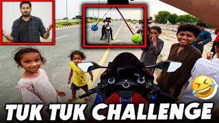 TUK TUK CHALLANGE WITH KIDS | ZS MOTOVLOGS |