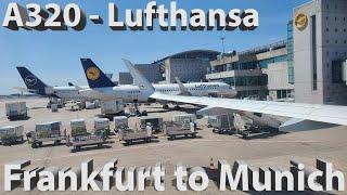 Takeoff & Landing Airbus A320 Frankfurt to Munich Lufthansa - 4K 60fps UHD