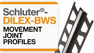 How to install a movement joint in tile: Schluter®-DILEX-BWS