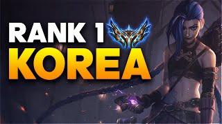 How this player hit Rank 1 Challenger Korea playing Jinx ADC