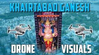 Drone Visuals khairatabad ganesh 2024 | India’s biggest Ganesh 2024 #khairatabadganesh #ganesh2024