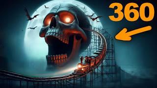 360° HALLOWEEN VR spooky rollercoaster POV HORROR 360 도 롤러코스터 탐험 ジェットコースター