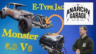 Big 5.0 Supercharged V8 into E-Type Jaguar Revenge - Anarchy Garage - Episode 63