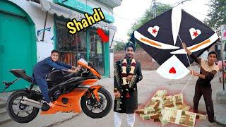 Black Kite & Shahdi Par Black Havey Bike | Gudda Kite