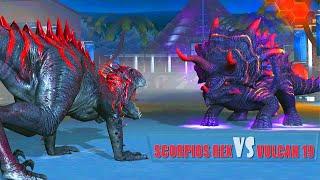 SCORPIOS REX VS VULCAN 19 VS JUGGERNAUT 32 DEFEAT 20 OPPONENTS | JURASSIC WORLD THE GAME