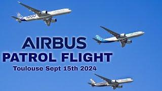 AIRBUS FORMATION FLIGHT - Family Day A350 + Beluga XL + A330Neo +A321Neo  + ATR72 Toulouse Sept 15th