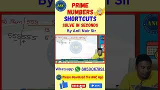 Prime numbers |Anil Sir| ‎@AnilNairClasses  #primenumbers #maths #competitiveexams #cat2024 #telugu
