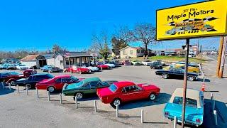 Classic Hotrods Inventory Maple Motors 12/2/24 Lot Walk Update Muscle Cars For Sale Deals USA Rides