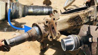 Process of Repairing Broken Rear Wheel Axle Housing with Bush / pk process