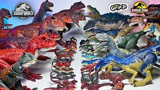 NEW 2024 Carnotaurus VS Allosaurus Collection Toys! Jurassic World Dinosaurs Toys Collection Battle