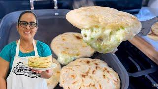 PUPUSAS 4 QUESOS - Tienen que probar esta delicia | SOL COCINA Y MAS