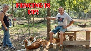 THE FENCING GAVE US A WORKOUT!! farm, tiny house, homesteading, RV life, RV living|